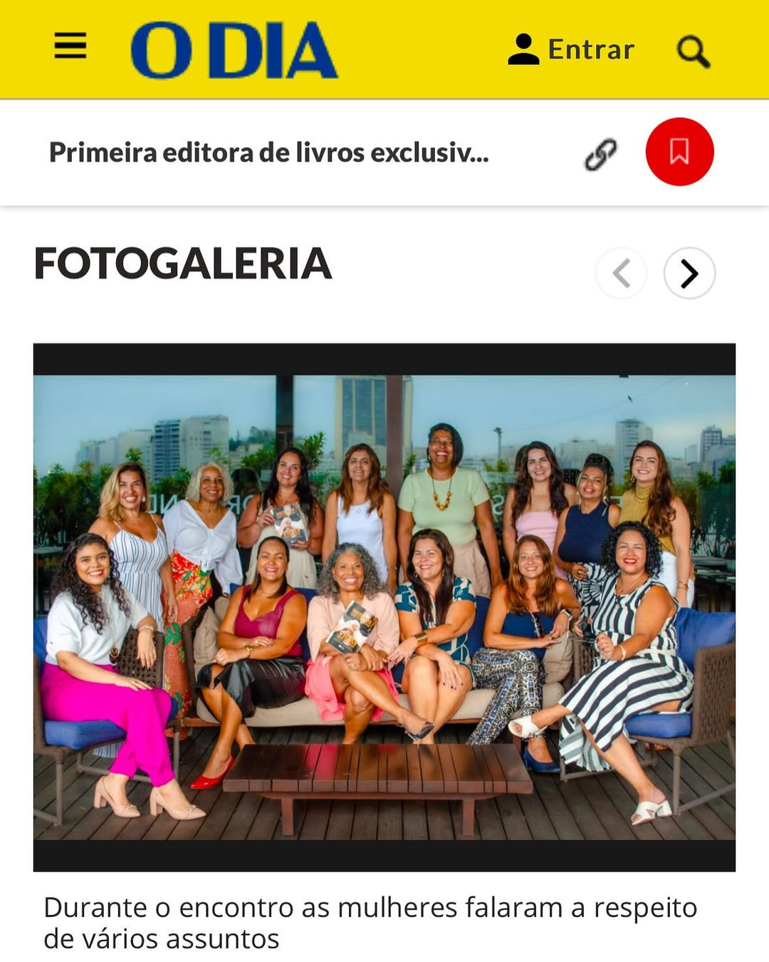 Todas as autoras no lançamento