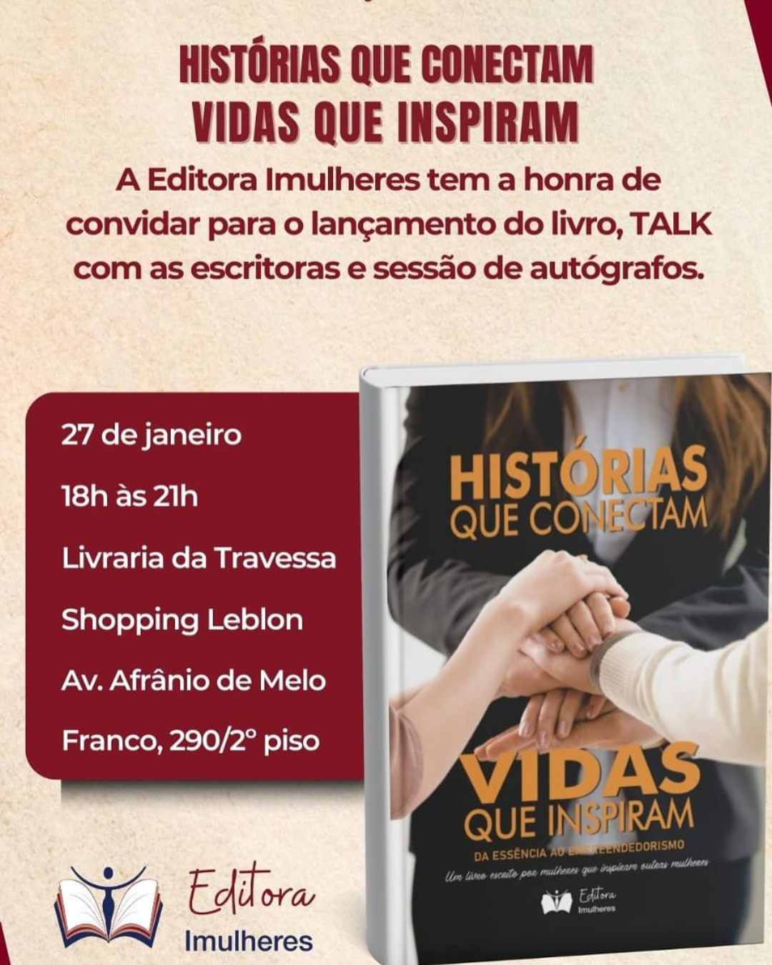 Capa do livro Histórias que Conectam. Vidas que Inspiram.